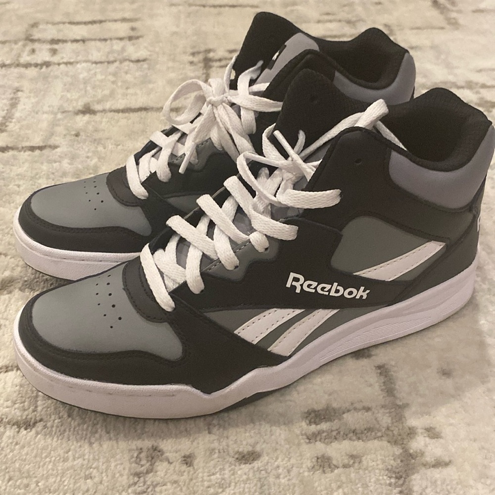 Reebok Black and Gray Sneakers